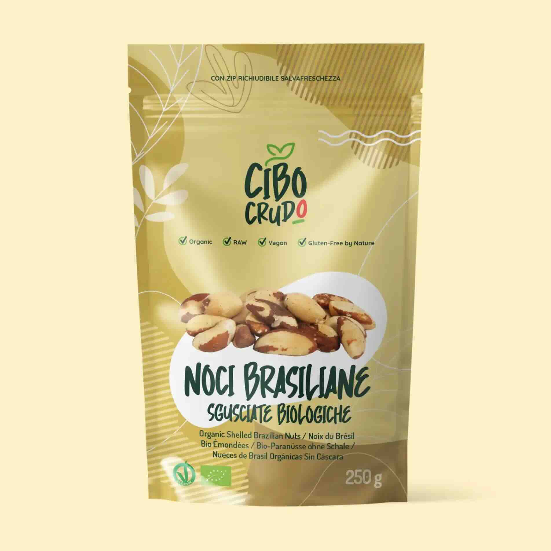 Noci Brasiliane (Amazzonia) Sgusciate, Crude Bio - Raw Organic - 250 gr